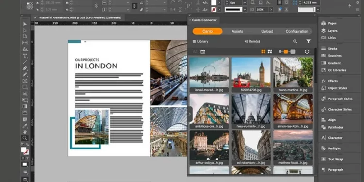 Adobe InDesign do układów czasopism